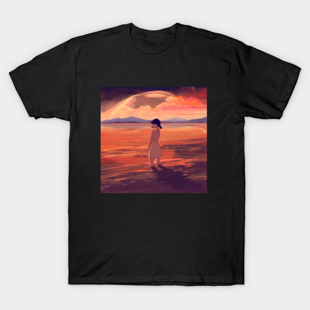 Sunset T-Shirt by eatslugs